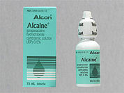 Alcaine: This is a Drops imprinted with nothing on the front, nothing on the back.