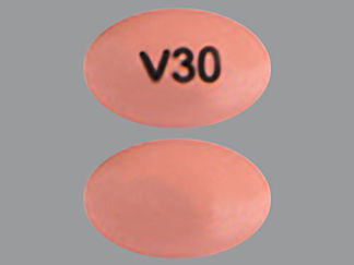 This is a Capsule imprinted with V30 on the front, nothing on the back.