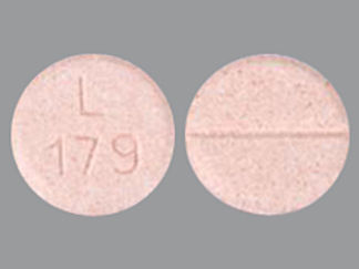 This is a Tablet imprinted with L 179 on the front, nothing on the back.