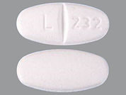 Metoprolol-Hydrochlorothiazide: This is a Tablet imprinted with L 232 on the front, nothing on the back.