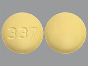 Tadalafil: This is a Tablet imprinted with 337 on the front, nothing on the back.
