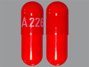 Amantadine Hcl: This is a Capsule imprinted with A226 on the front, nothing on the back.
