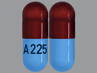 This is a Capsule imprinted with A 225 on the front, nothing on the back.