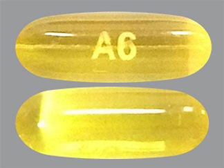 This is a Capsule imprinted with A6 on the front, nothing on the back.