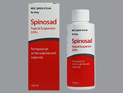 Spinosad: This is a Suspension Topical imprinted with nothing on the front, nothing on the back.