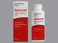 Spinosad 120.0 ml(s) of 0.9 % Suspension Topical