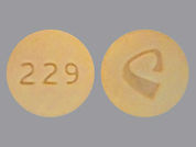 Oxycodone W/Acetaminophen: This is a Tablet imprinted with 229 on the front, logo on the back.