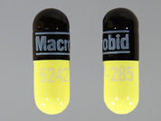 Nitrofurantoin Mono-Macro: This is a Capsule imprinted with Macrobid on the front, 52427-285 on the back.