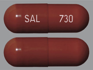 This is a Capsule imprinted with SAL on the front, 730 on the back.