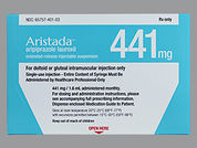 Aristada: This is a Suspension Er Syringe imprinted with nothing on the front, nothing on the back.