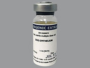Dog Epithelium Extract: This is a Vial imprinted with nothing on the front, nothing on the back.