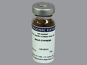 Bald Cypress: This is a Vial imprinted with nothing on the front, nothing on the back.