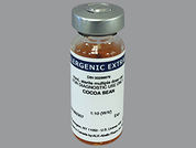 Cocoa Bean: This is a Vial imprinted with nothing on the front, nothing on the back.