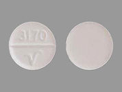 Furosemide: This is a Tablet imprinted with 3170 and logo on the front, nothing on the back.