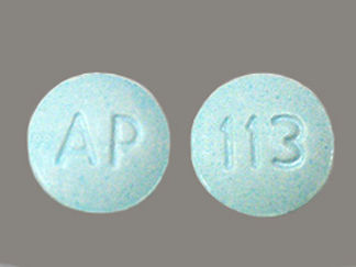 This is a Tablet Sublingual imprinted with AP on the front, 113 on the back.