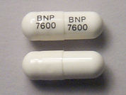 Elmiron: This is a Capsule imprinted with BNP  7600 on the front, BNP  7600 on the back.