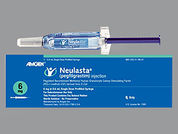 Neulasta: This is a Syringe imprinted with nothing on the front, nothing on the back.