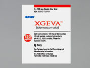 Xgeva: This is a Vial imprinted with nothing on the front, nothing on the back.