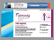 Aimovig Autoinjector: This is a Auto-injector imprinted with nothing on the front, nothing on the back.