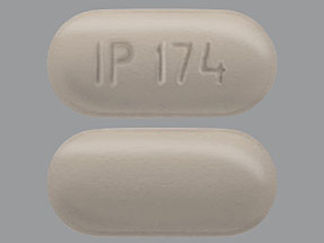 This is a Tablet imprinted with IP 174 on the front, nothing on the back.