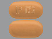 Memantine Hcl: This is a Tablet imprinted with IP 173 on the front, nothing on the back.