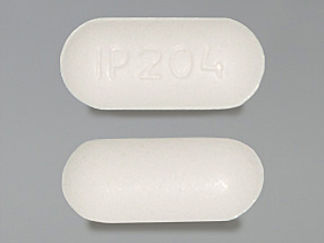 This is a Tablet imprinted with IP204 on the front, nothing on the back.