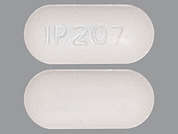 Oxycodone-Acetaminophen: Esto es un Tableta blanco oblongo imprimido con IP207 en la parte delantera, nada en la parte posterior, y es fabricado por AMNEAL PHARMACE.