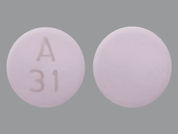 Oxybutynin Chloride Er: This is a Tablet Er 24 Hr imprinted with A  31 on the front, nothing on the back.