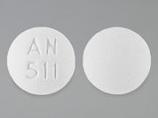 Spironolactone: This is a Tablet imprinted with AN  511 on the front, nothing on the back.