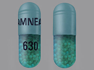 This is a Capsule imprinted with AMNEAL on the front, 630 on the back.