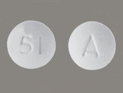 Benazepril Hcl: This is a Tablet imprinted with 51 on the front, A on the back.