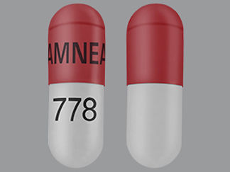 This is a Capsule Delayed And Er imprinted with AMNEAL on the front, 778 on the back.