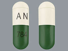 This is a white oblong Capsule Sprinkle Er 24 Hr imprinted with AN on the front, 784 on the back, and is manufactured by AMNEAL PHARMACE.