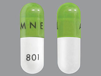 This is a Capsule imprinted with AMNEAL on the front, 801 on the back.