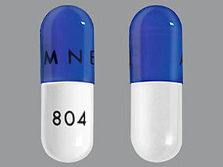 This is a Capsule imprinted with AMNEAL on the front, 804 on the back.
