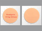 Rivastigmine: This is a Patch Transdermal 24 Hours imprinted with Rivastigmine 9.5 mg/24 hours on the front, nothing on the back.