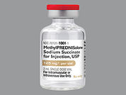 Methylprednisolone Sod Succ: Esto es un Vial imprimido con nada en la parte delantera, nada en la parte posterior, y es fabricado por None.