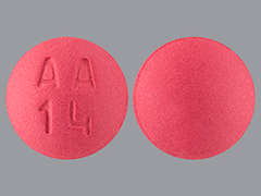 This is a Tablet imprinted with AA  14 on the front, nothing on the back.