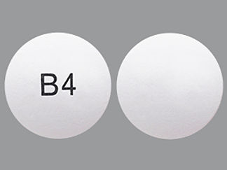 This is a Tablet imprinted with B4 on the front, nothing on the back.