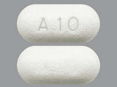 This is a white oblong Tablet Er Particles/crystals imprinted with A 10 on the front, nothing on the back, and is manufactured by XLCARE PHARMACE.