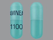 Doxycycline Hyclate: Esto es un Cápsula imprimido con AMNEAL en la parte delantera, 1100 en la parte posterior, y es fabricado por None.