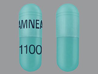 This is a Capsule imprinted with AMNEAL on the front, 1100 on the back.