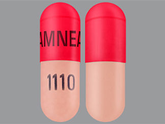 This is a Capsule imprinted with AMNEAL on the front, 1110 on the back.