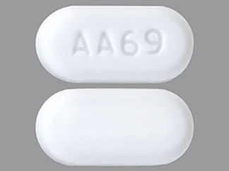 This is a Tablet imprinted with AA69 on the front, nothing on the back.