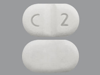 This is a Tablet imprinted with C 2 on the front, nothing on the back.