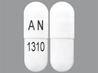 This is a Capsule imprinted with AN on the front, 1310 on the back.