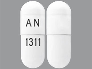 This is a Capsule imprinted with AN on the front, 1311 on the back.