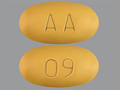 Esto es un Tableta imprimido con AA en la parte delantera, 09 en la parte posterior.