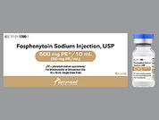 Fosphenytoin Sodium: This is a Vial imprinted with nothing on the front, nothing on the back.