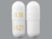 Silodosin: This is a white oblong Capsule imprinted with AN on the front, 1421 on the back, and is manufactured by AVKARE.
